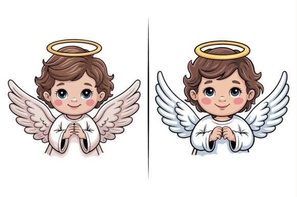 Christmas Angel Character Illustration: A Review for Editorial Design Assets