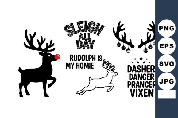 Christmas Reindeer Rudolph Illustration: A Polished Visual Asset for Content Creators