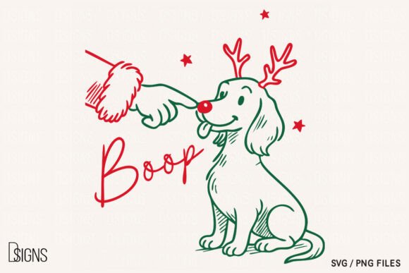 Christmas Svg Boop Dachshund Line Art for Festive Branding