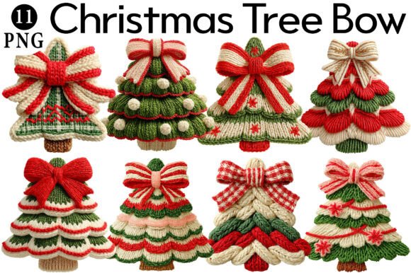 Christmas Tree Bow Crochet Faux Yarn Embroidery Design Review