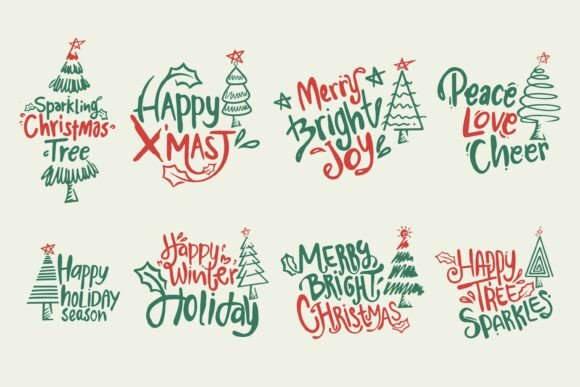 Cute Christmas Tree Doodle Clipart: A Crafter’s Review of Illustrations