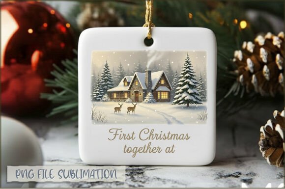 First Christmas Together at Ornament PNG: A Polished Graphic Design Asset for Content Creators