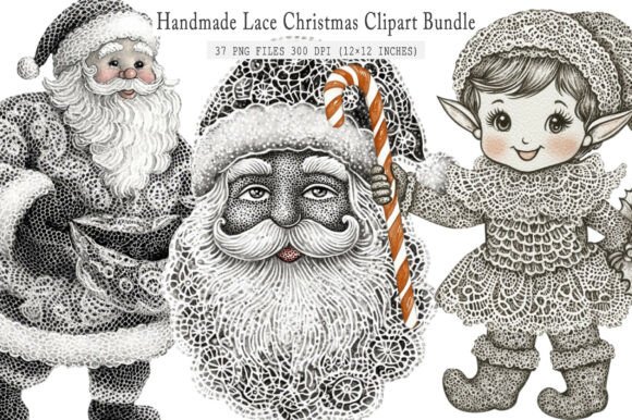 Handmade Lace Christmas Clipart Bundle Review