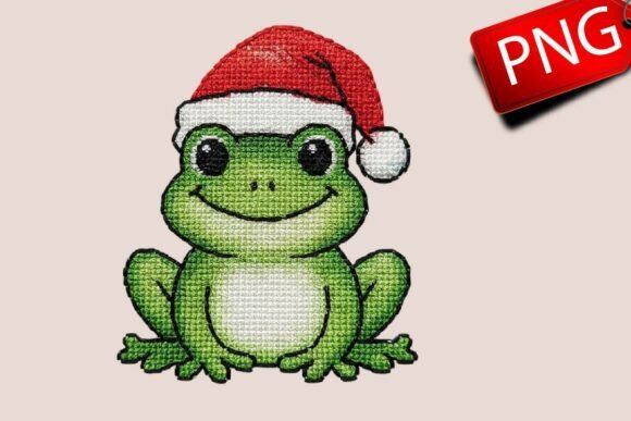 Merry Christmas Frog Ornament: A Festive Illustration for Creative Sellers