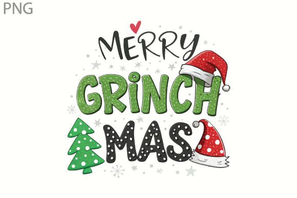 Merry Grinchmas SVG, Christmas PNG Illustrations Review
