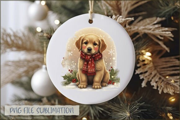 Puppy My Christmas Ornament PNG: A Versatile Illustration for Content Creators