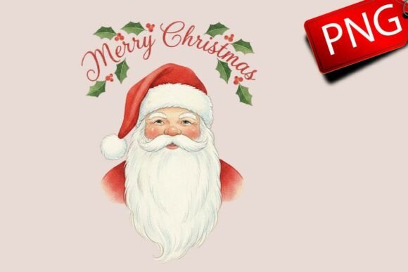 Santa Merry Christmas Png: A Festive Illustration for Creative Projects