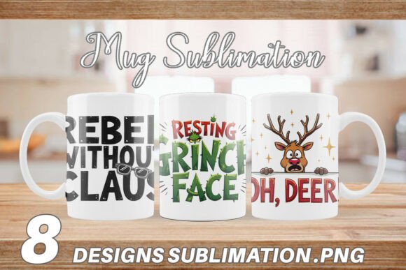 Sassy Funny Christmas Mug Wrap: A Designer’s Review of Seasonal Illustrations