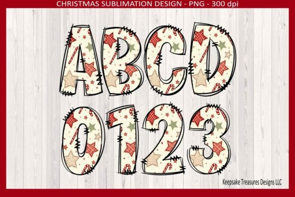 Star Bright Doodle Christmas Alpha Png: A Festive Graphic Design Asset for Local Branding