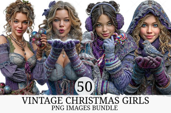 Vintage Christmas Girls Clipart: A Practical Review for Digital Sellers